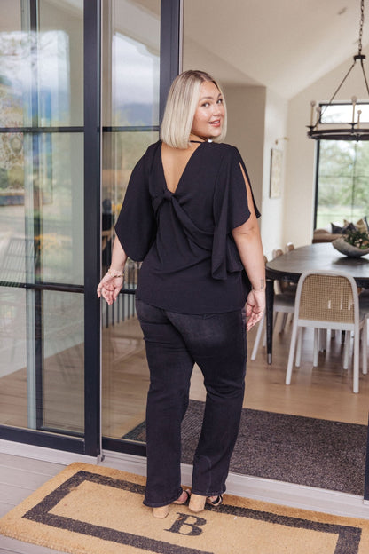 Around the World Draped Sleeve Blouse (Online Exclusive) - Uptown Boutique Ramona