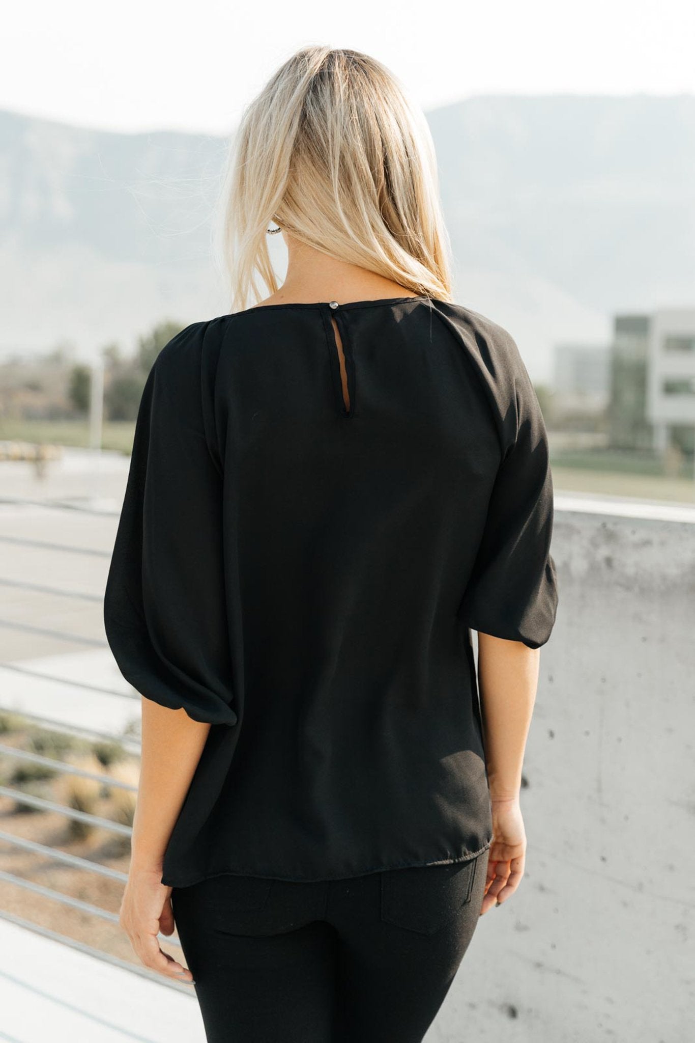 Audrey Top In Black (Online Exclusive) - Uptown Boutique Ramona