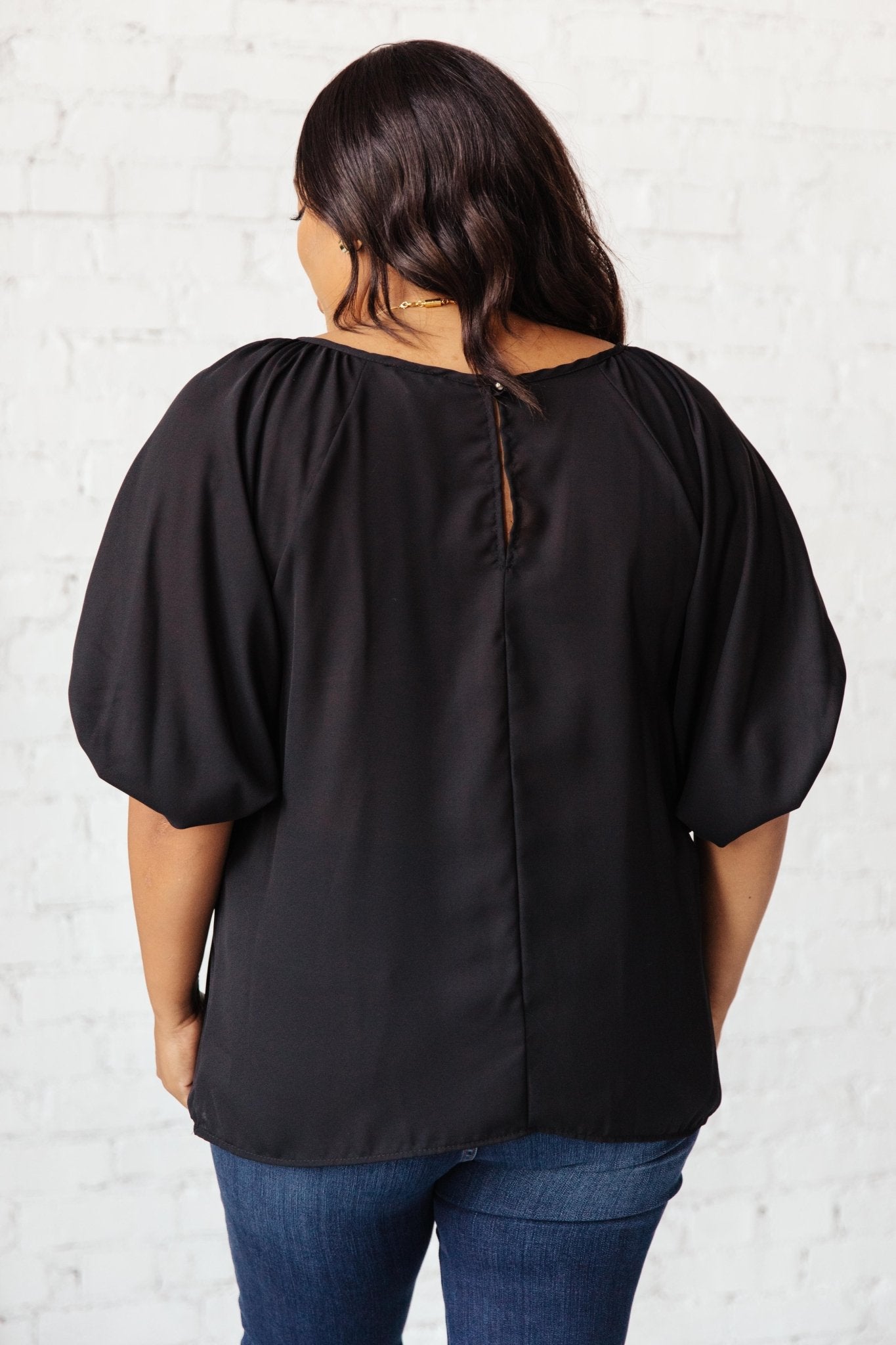 Audrey Top In Black (Online Exclusive) - Uptown Boutique Ramona