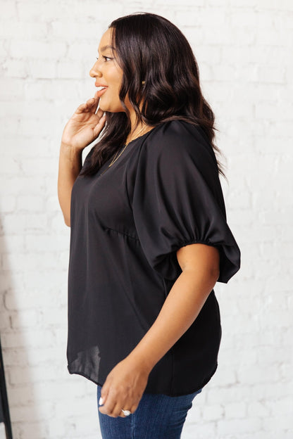 Audrey Top In Black (Online Exclusive) - Uptown Boutique Ramona