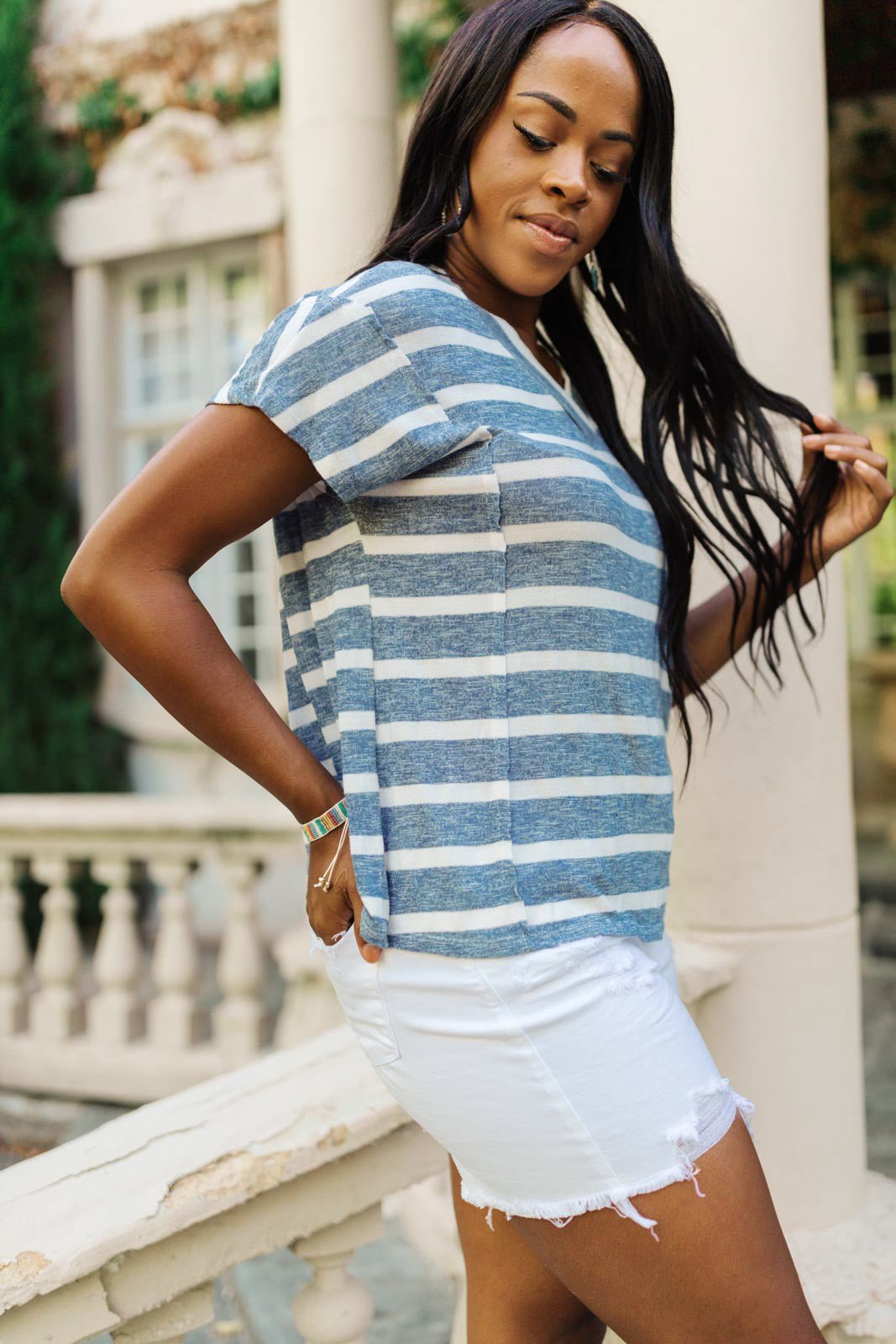 Ava Striped Top (Online Exclusive) - Uptown Boutique Ramona