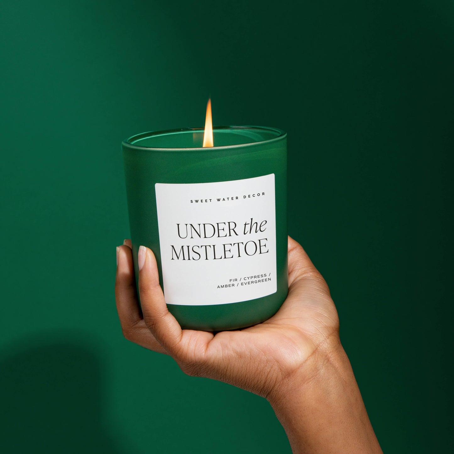 Under the Mistletoe Matte Candle