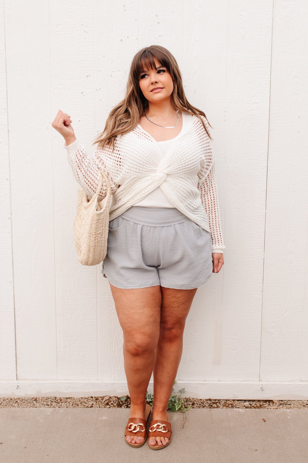 Beachwalk Shorts in Light Blue (Online Exclusive) - Uptown Boutique Ramona