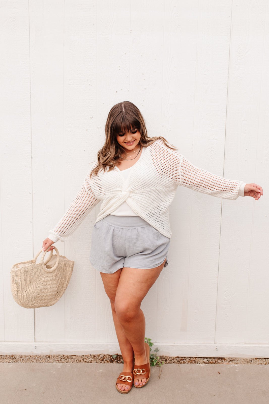 Beachwalk Shorts in Light Blue (Online Exclusive) - Uptown Boutique Ramona