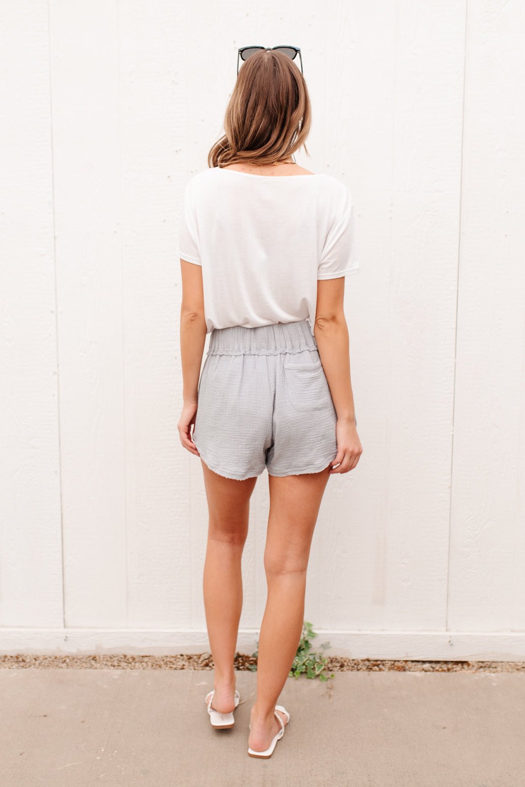 Beachwalk Shorts in Light Blue (Online Exclusive) - Uptown Boutique Ramona