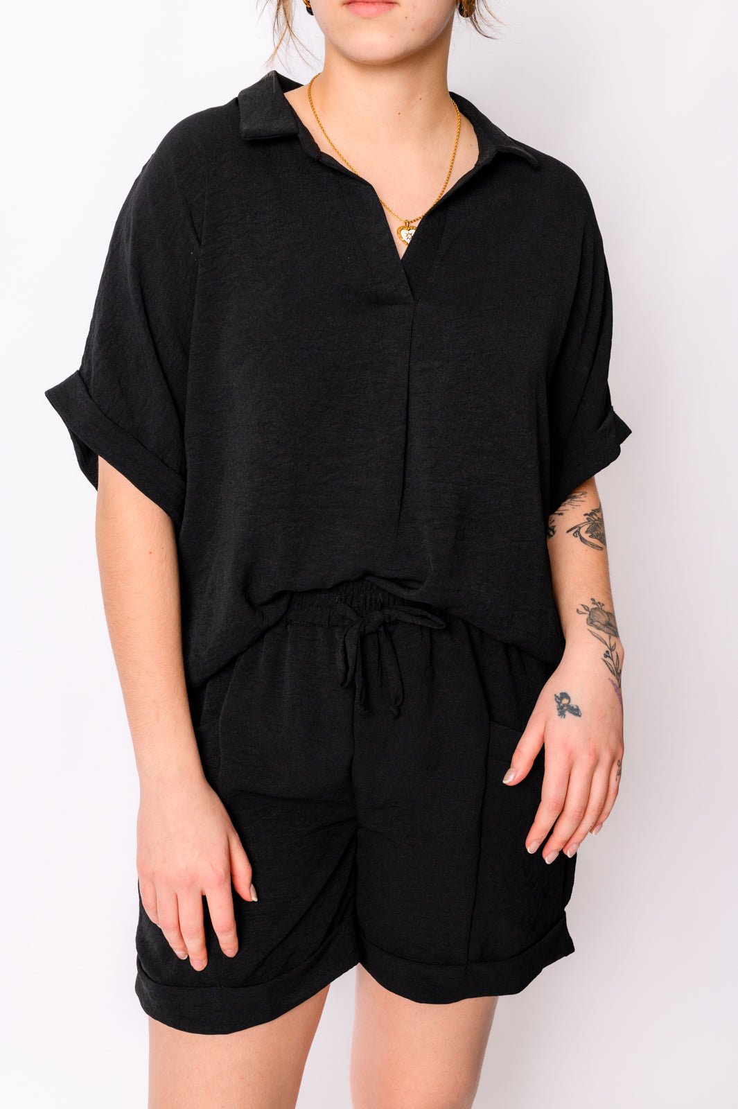 Because I Said So Dolman Sleeve Top in Black (Online Exclusive) - Uptown Boutique Ramona