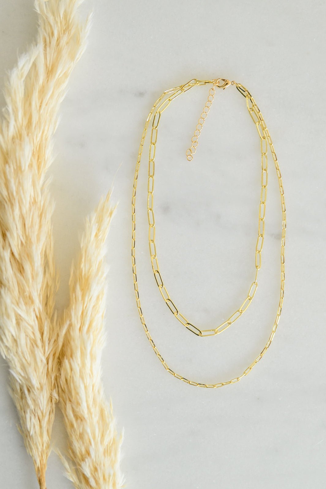 Bella Layered Link Necklace (Online Exclusive) - Uptown Boutique Ramona