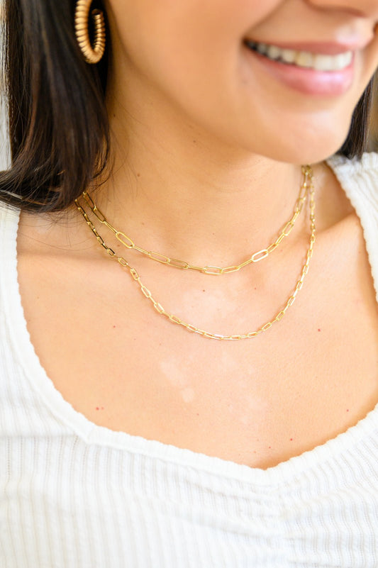 Bella Layered Link Necklace (Online Exclusive) - Uptown Boutique Ramona