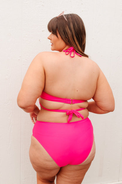 Beside the Bay Pink Swimsuit Bottoms (Online Exclusive) - Uptown Boutique Ramona