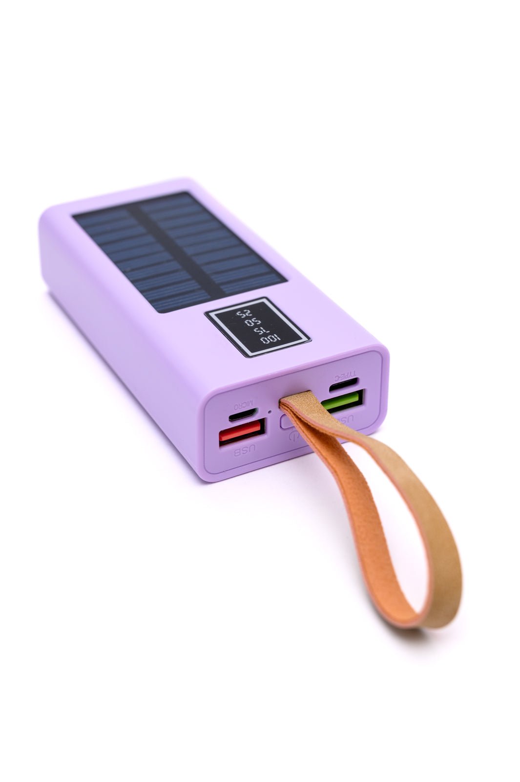 Best Life Solar Powered Portable Charger in Purple (Online Exclusive) - Uptown Boutique Ramona