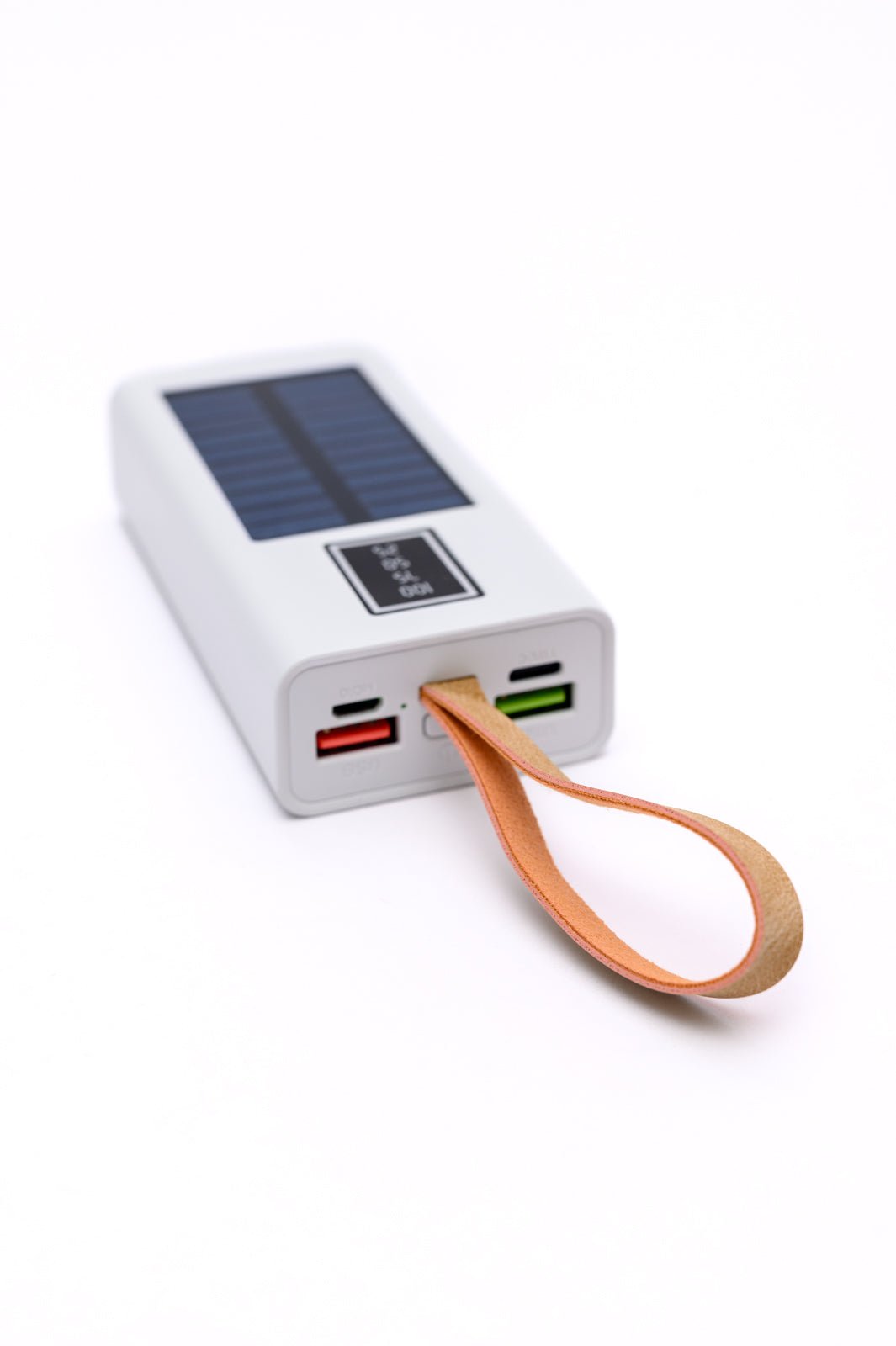 Best Life Solar Powered Portable Charger in White (Online Exclusive) - Uptown Boutique Ramona