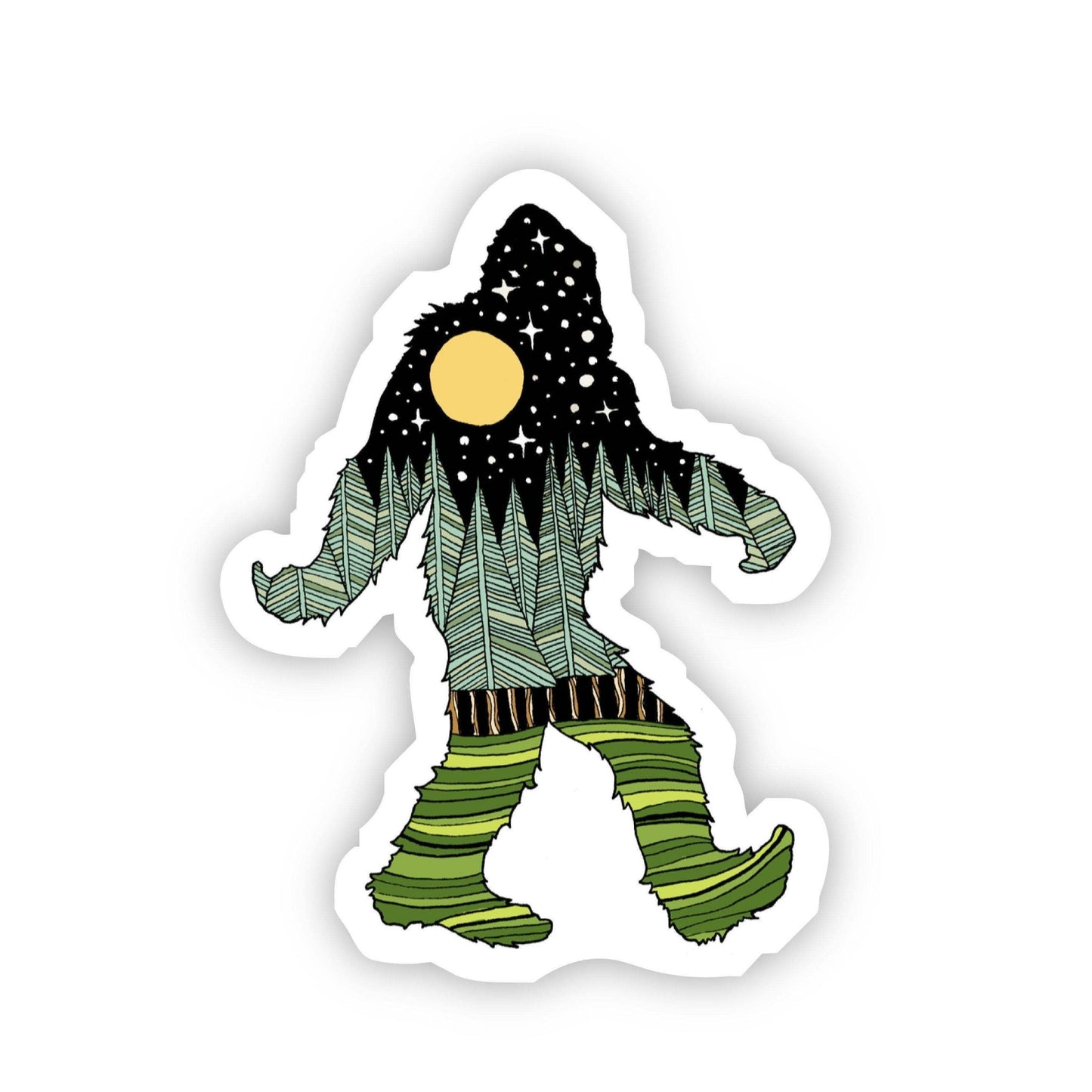 Bigfoot Nature Sticker - Uptown Boutique Ramona