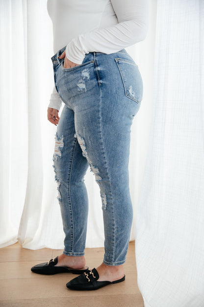 Bleach Splash Destroyed Skinnies (Online Exclusive) - Uptown Boutique Ramona