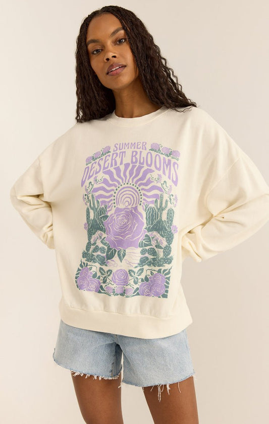 BLOOMING SUNDAY SWEATSHIRT - Uptown Boutique Ramona