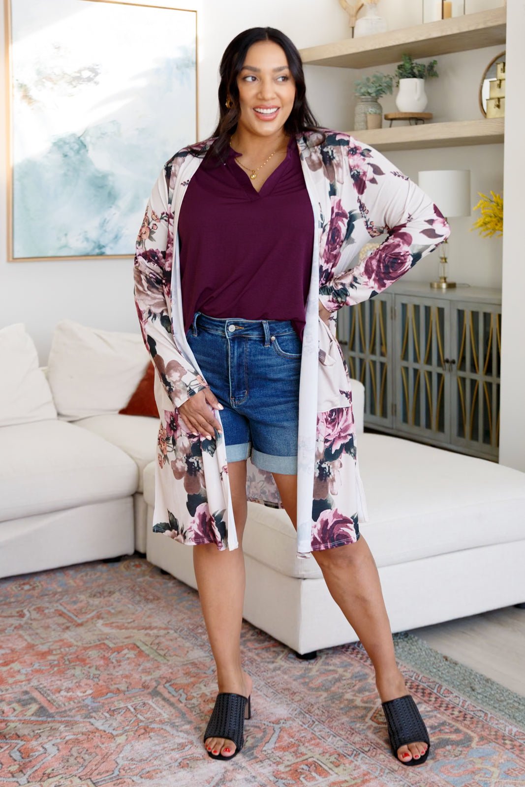 Blooming With Happiness Cardigan (Online Exclusive) - Uptown Boutique Ramona