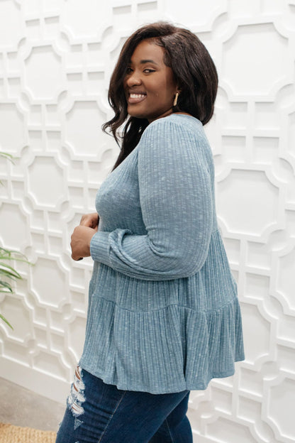 Blue Pathways Top (Online Exclusive) - Uptown Boutique Ramona