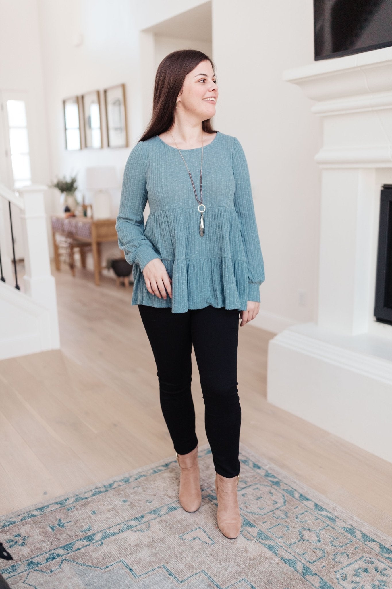 Blue Pathways Top (Online Exclusive) - Uptown Boutique Ramona