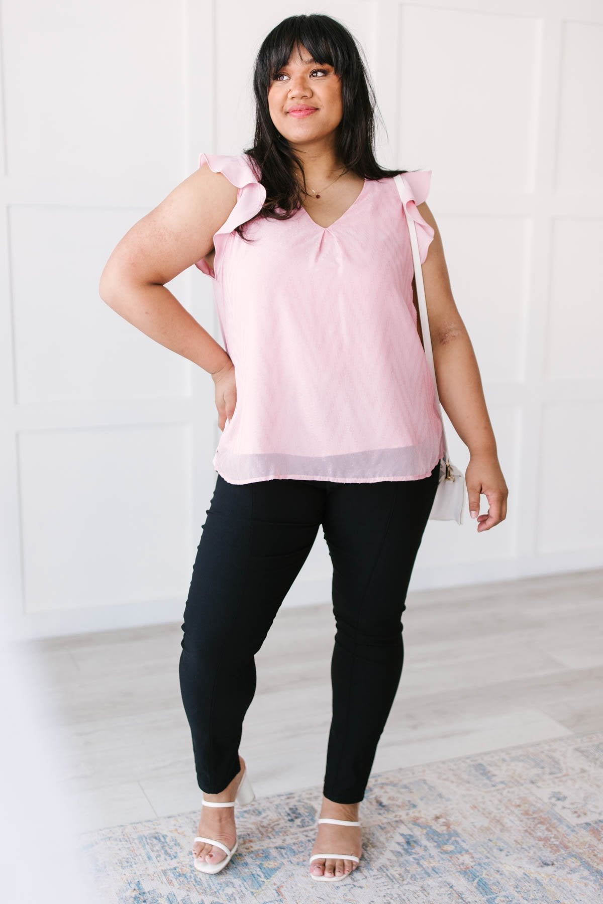 Blush & Shimmer Blouse (Online Exclusive) - Uptown Boutique Ramona