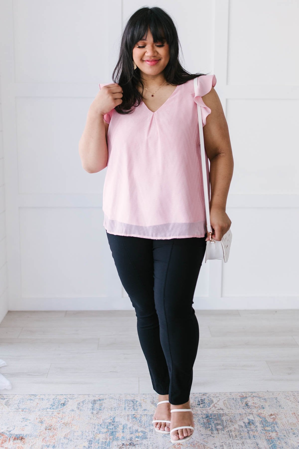 Blush & Shimmer Blouse (Online Exclusive) - Uptown Boutique Ramona