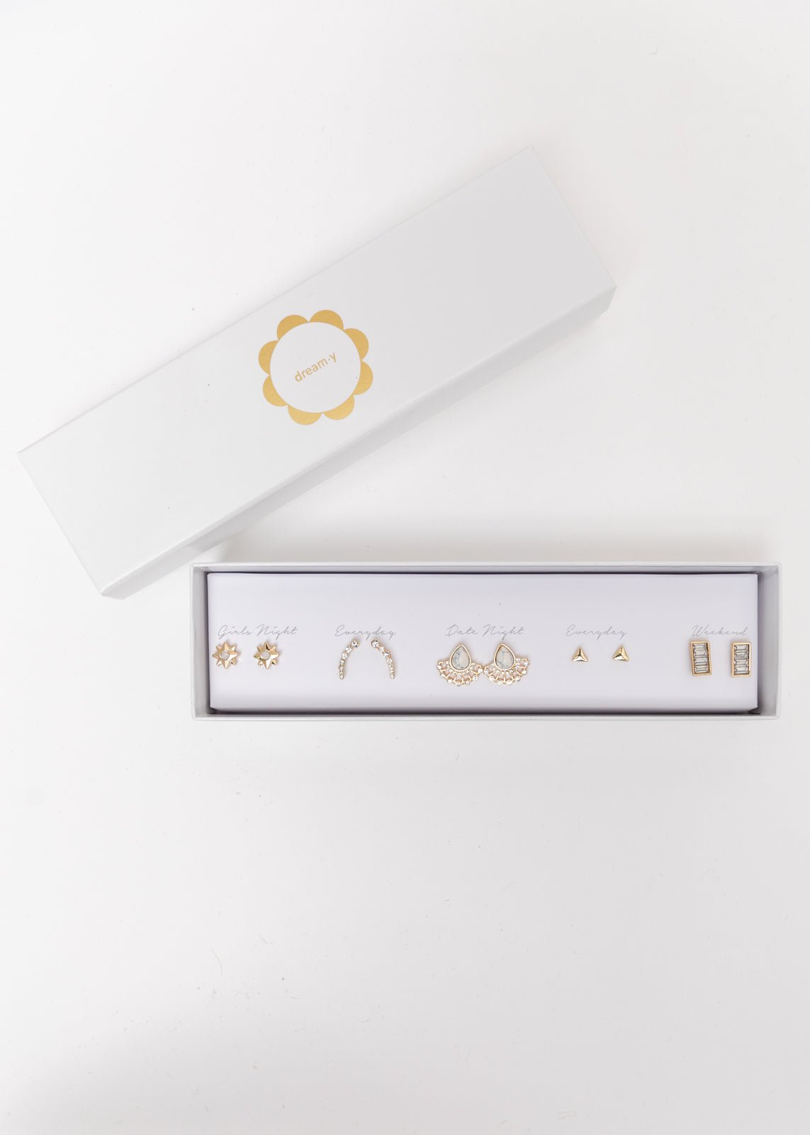 Bold In Gold Box Earring Set (Online Exclusive) - Uptown Boutique Ramona