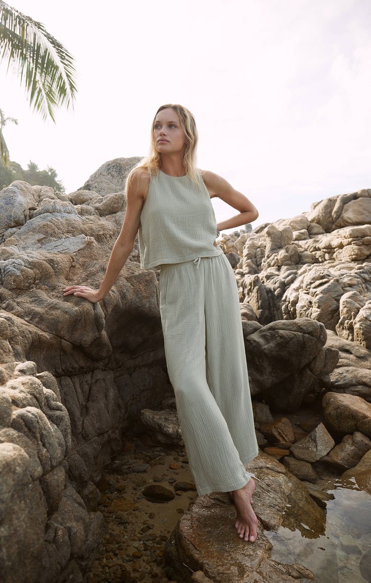 BONDI GAUZE PANT - Uptown Boutique Ramona