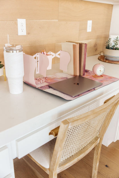 Boss Babe Expanding Desk Organizer in Pink (Online Exclusive) - Uptown Boutique Ramona