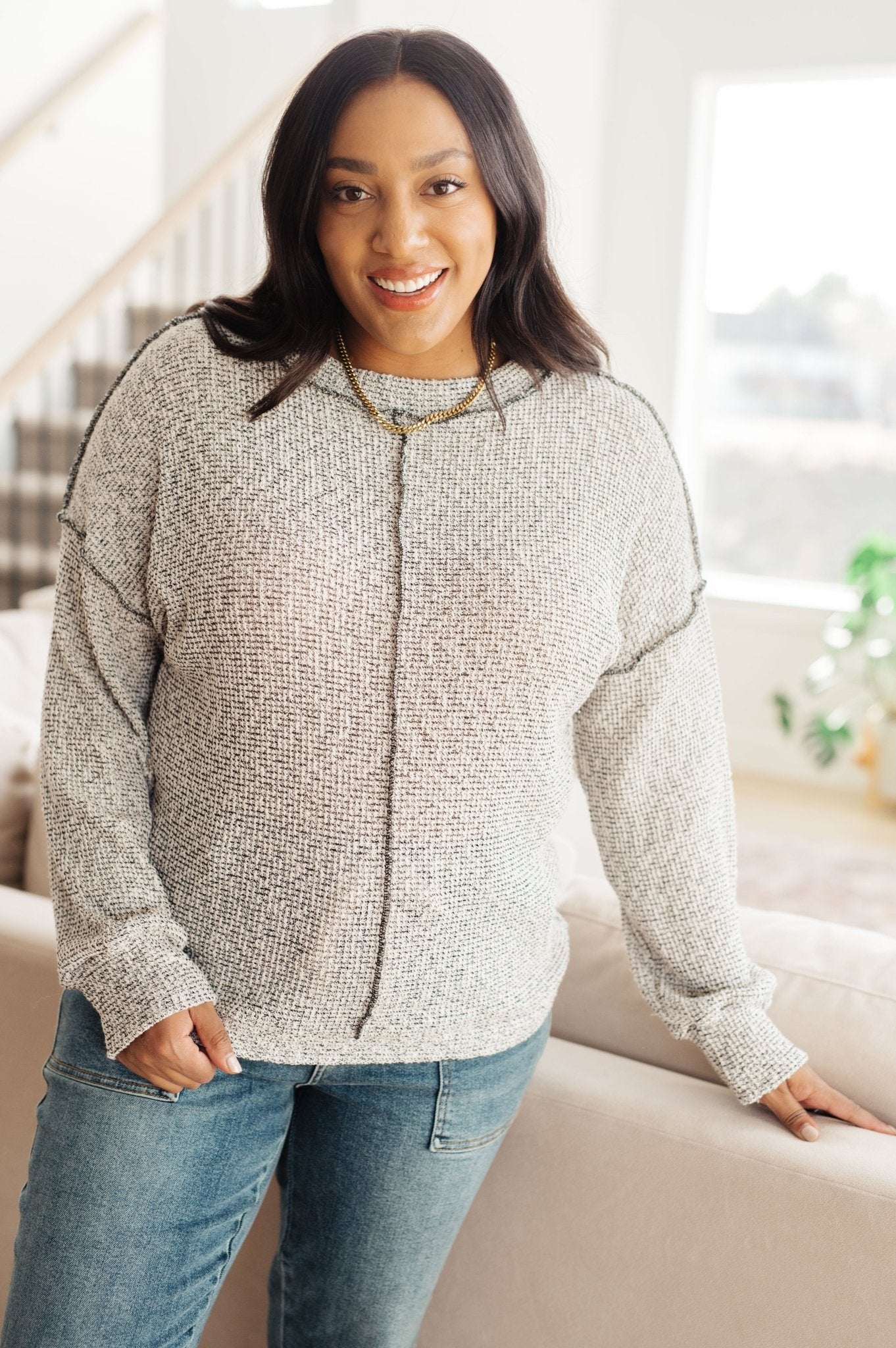 Both Sides of the Story Pullover (Online Exclusive) - Uptown Boutique Ramona