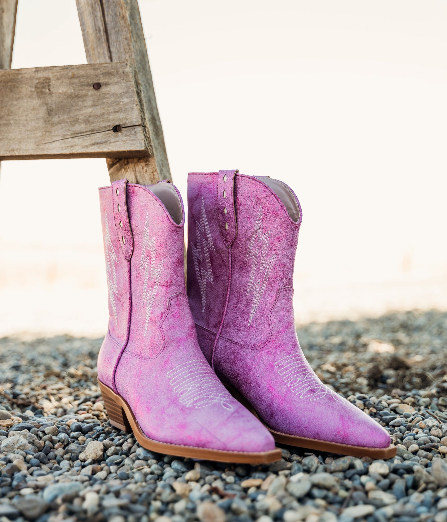 Bowie Metallic Boot in Pink (Online Exclusive)