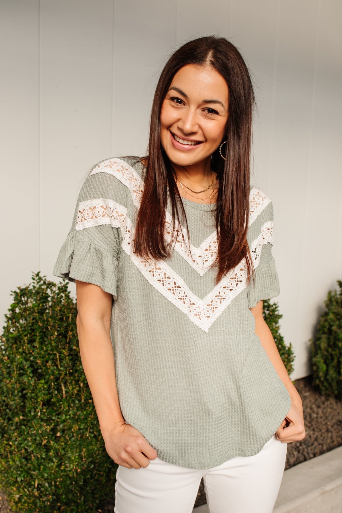 Break Away Top In Sage (Online Exclusives) - Uptown Boutique Ramona