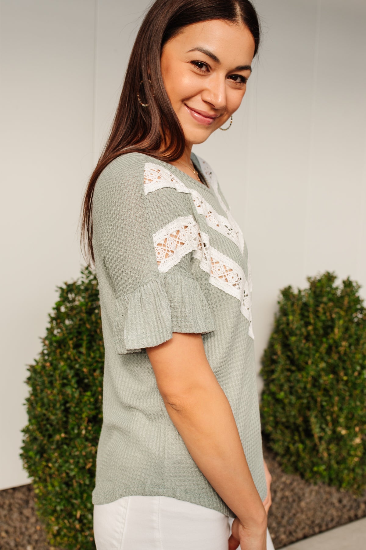 Break Away Top In Sage (Online Exclusives) - Uptown Boutique Ramona