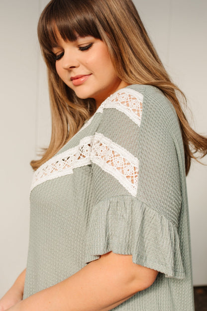 Break Away Top In Sage (Online Exclusives) - Uptown Boutique Ramona