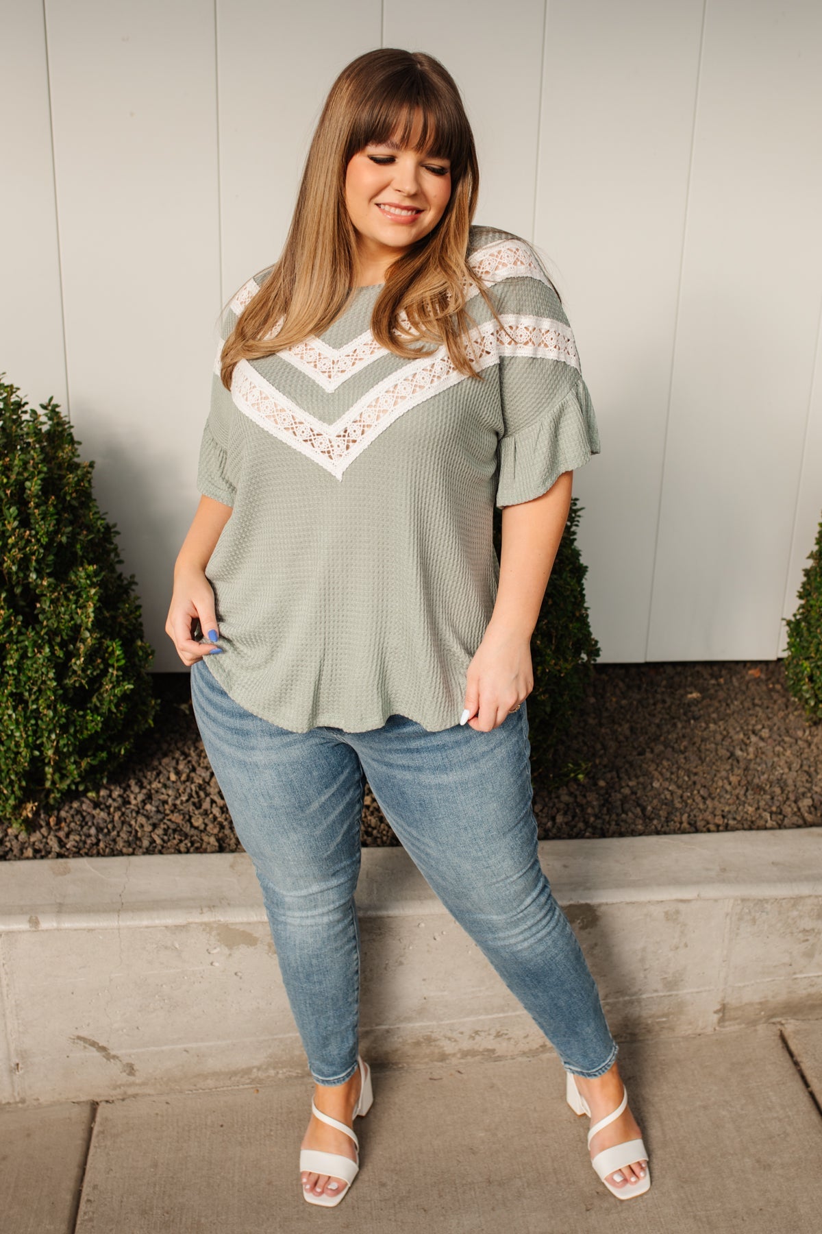 Break Away Top In Sage (Online Exclusives) - Uptown Boutique Ramona