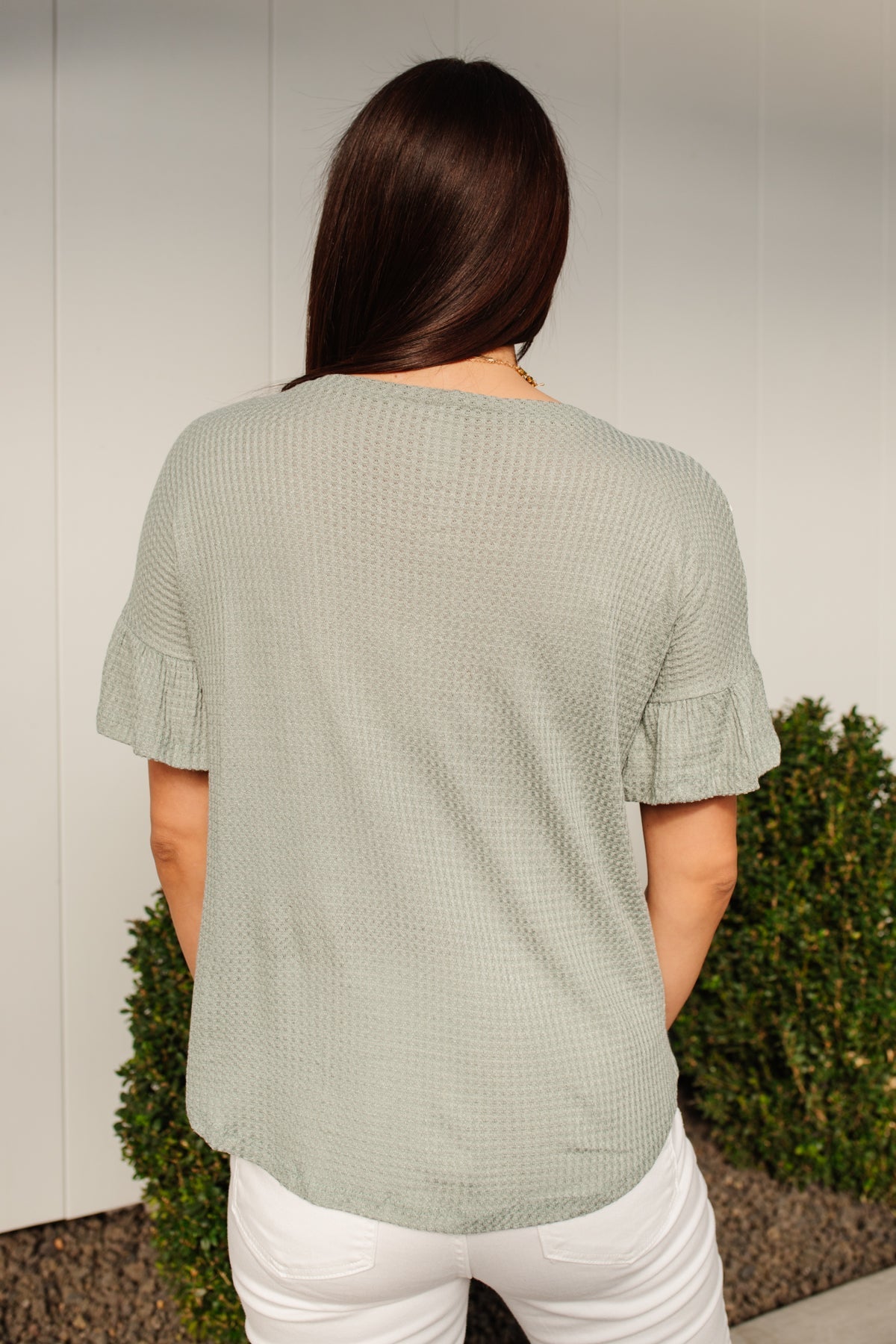 Break Away Top In Sage (Online Exclusives) - Uptown Boutique Ramona