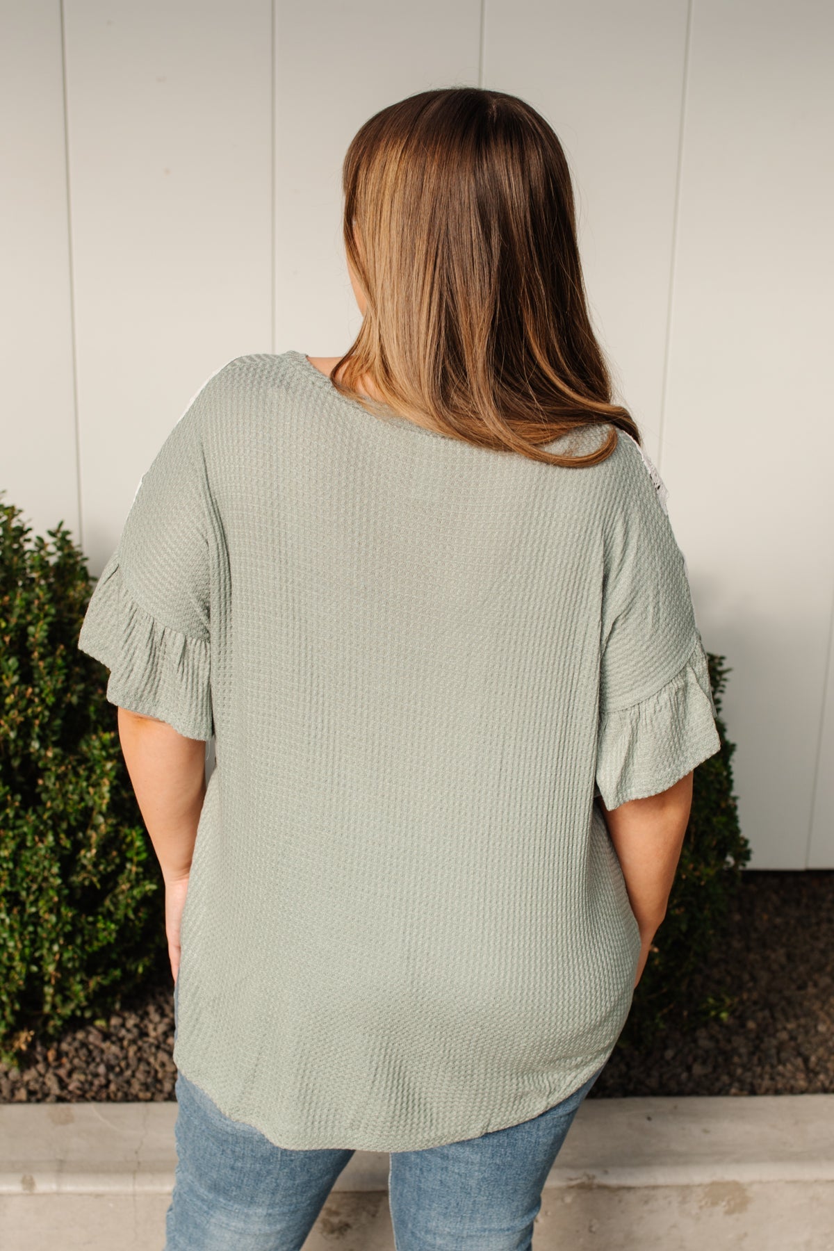 Break Away Top In Sage (Online Exclusives) - Uptown Boutique Ramona