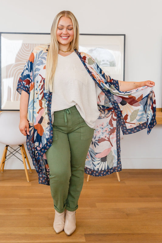 Breath Of Youth Floral Kimono (Online Exclusive) - Uptown Boutique Ramona