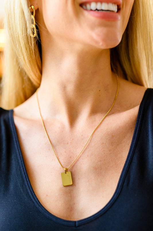 Breathe Pendent Necklace (Online Exclusive) - Uptown Boutique Ramona