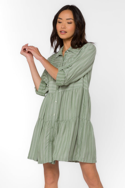 Bree Stripe Dress - Uptown Boutique Ramona