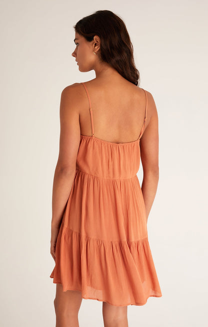 Breezy Crinkle Dress - Copper *FS - Uptown Boutique Ramona