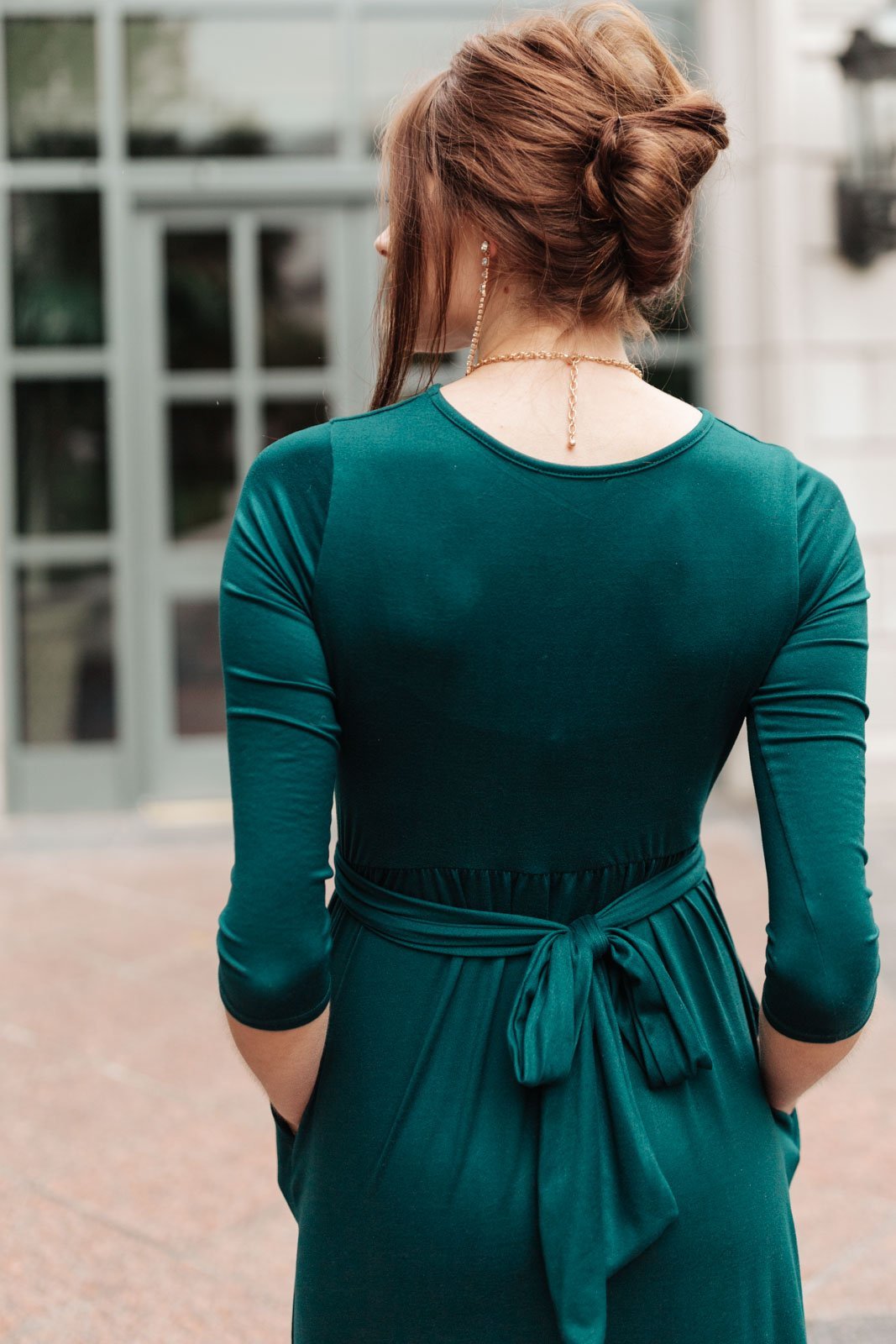 Bri Maxi Dress in Hunter Green (Online Exclusive) - Uptown Boutique Ramona