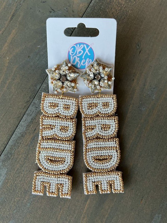 BRIDE Beaded Earrings - Uptown Boutique Ramona