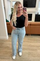Brooke High Rise Control Top Vintage Wash Straight Jeans (Online Exclusive) - Uptown Boutique Ramona