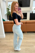Brooke High Rise Control Top Vintage Wash Straight Jeans (Online Exclusive) - Uptown Boutique Ramona