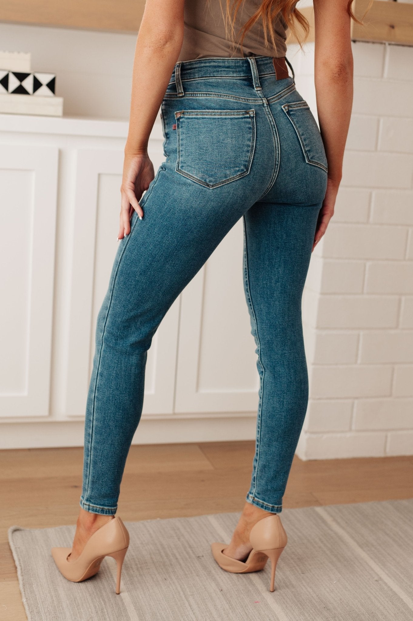 Bryant High Rise Thermal Skinny Jean (Online Exclusive) - Uptown Boutique Ramona