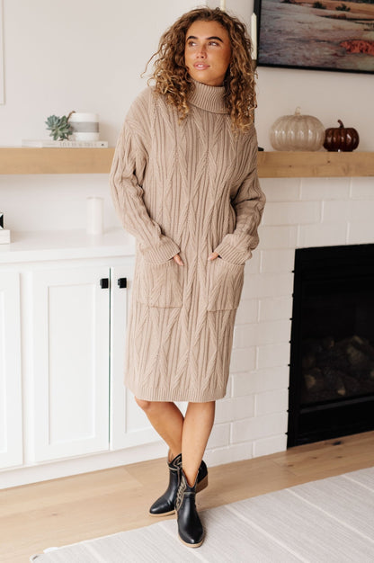 Bundled Beauty Turtleneck Sweater Dress (Online Exclusive) - Uptown Boutique Ramona