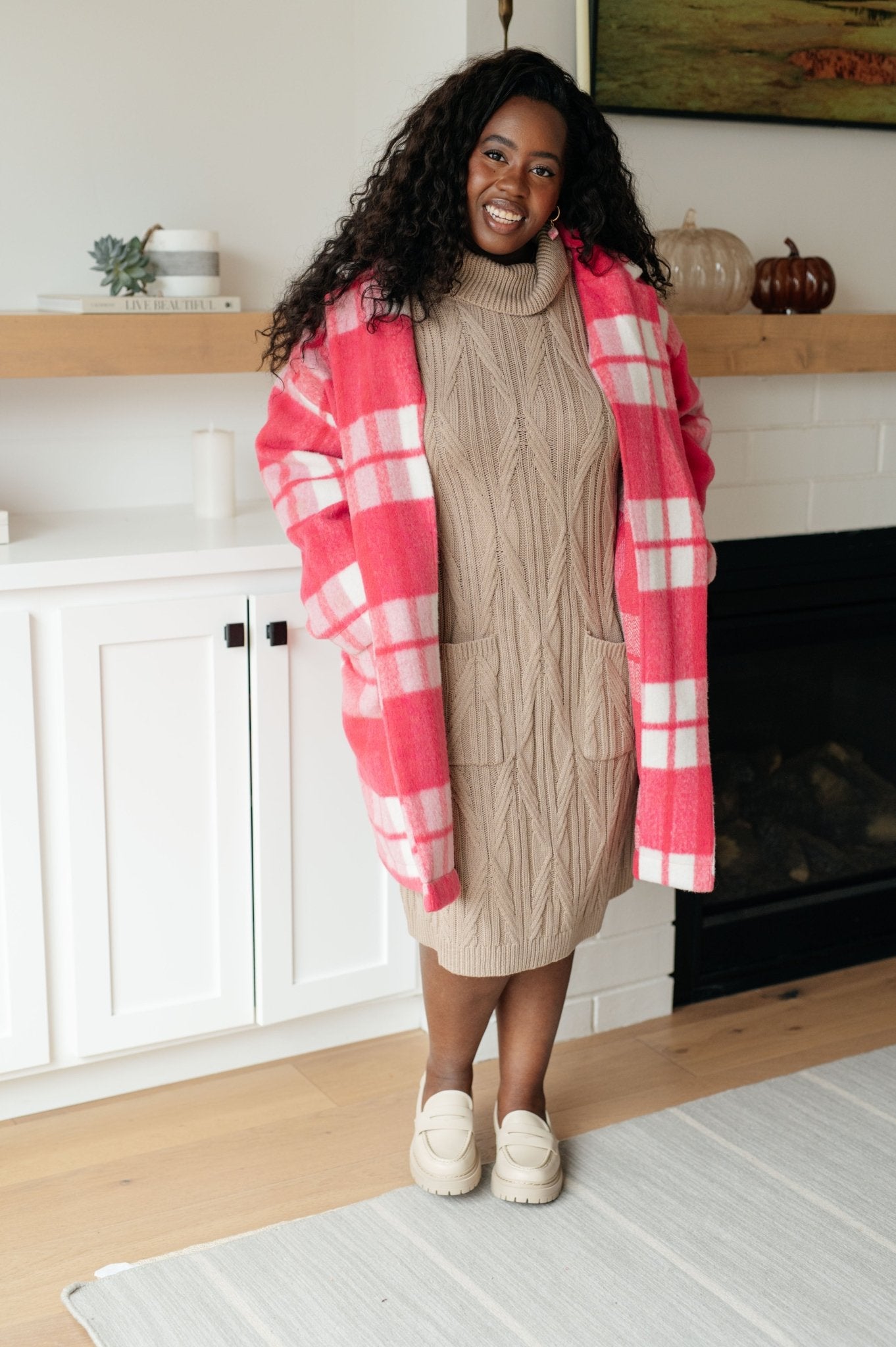 Bundled Beauty Turtleneck Sweater Dress (Online Exclusive) - Uptown Boutique Ramona