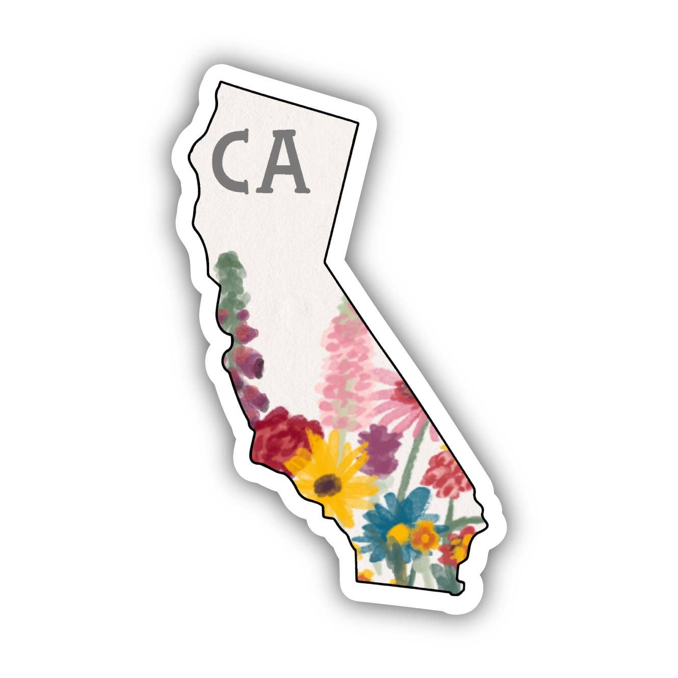 California Painterly Pattern Sticker - Uptown Boutique Ramona