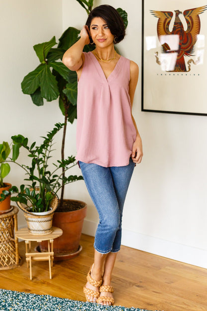 Calling For Spring Sleeveless Blouse (Online Exclusive) - Uptown Boutique Ramona