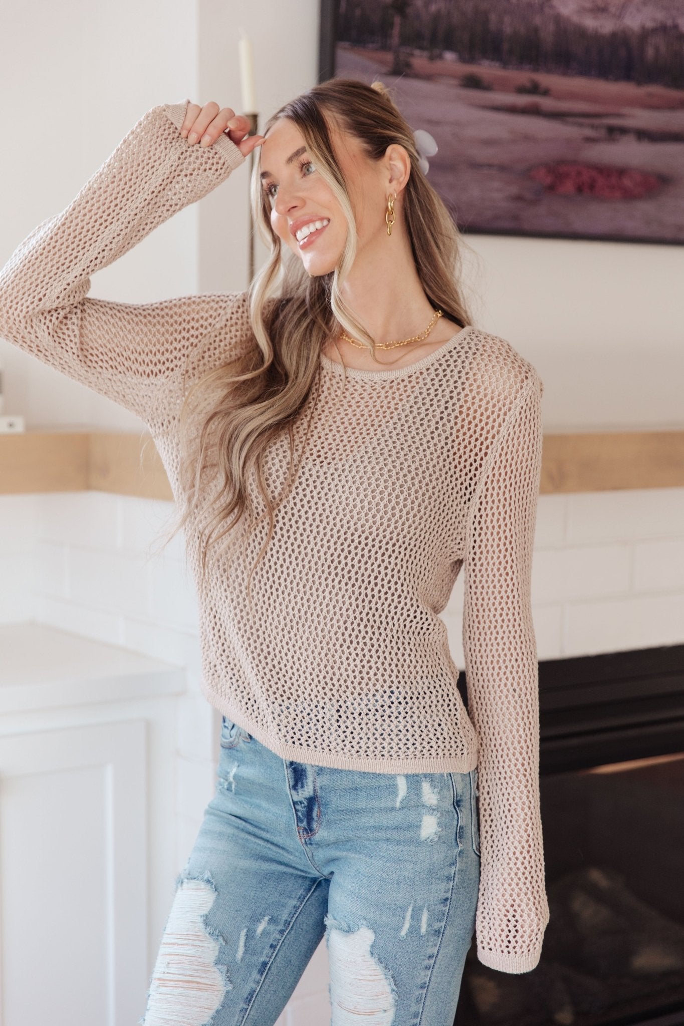 Calming Down Loose Knit Top (Online Exclusive) - Uptown Boutique Ramona