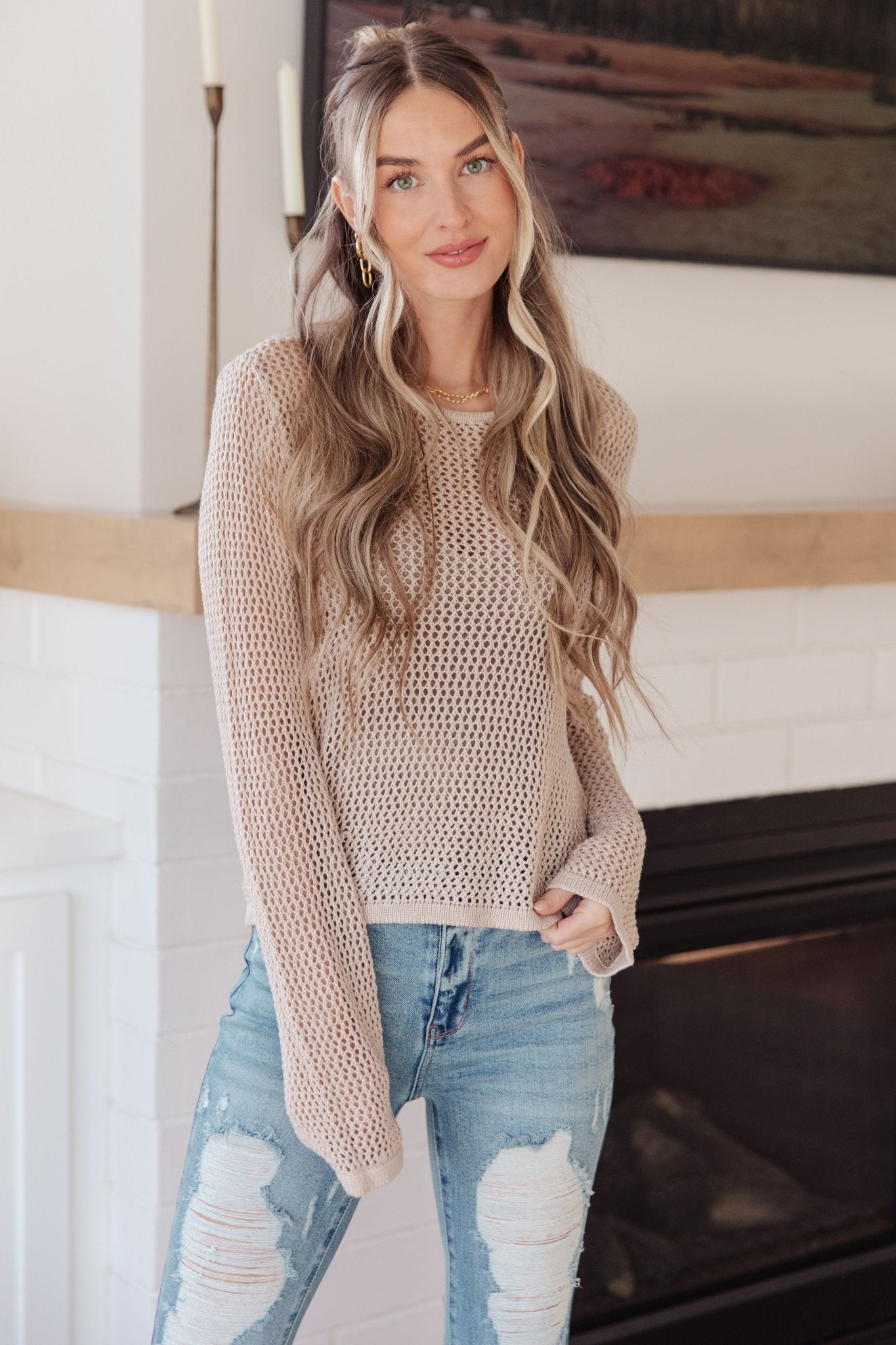 Calming Down Loose Knit Top (Online Exclusive) - Uptown Boutique Ramona