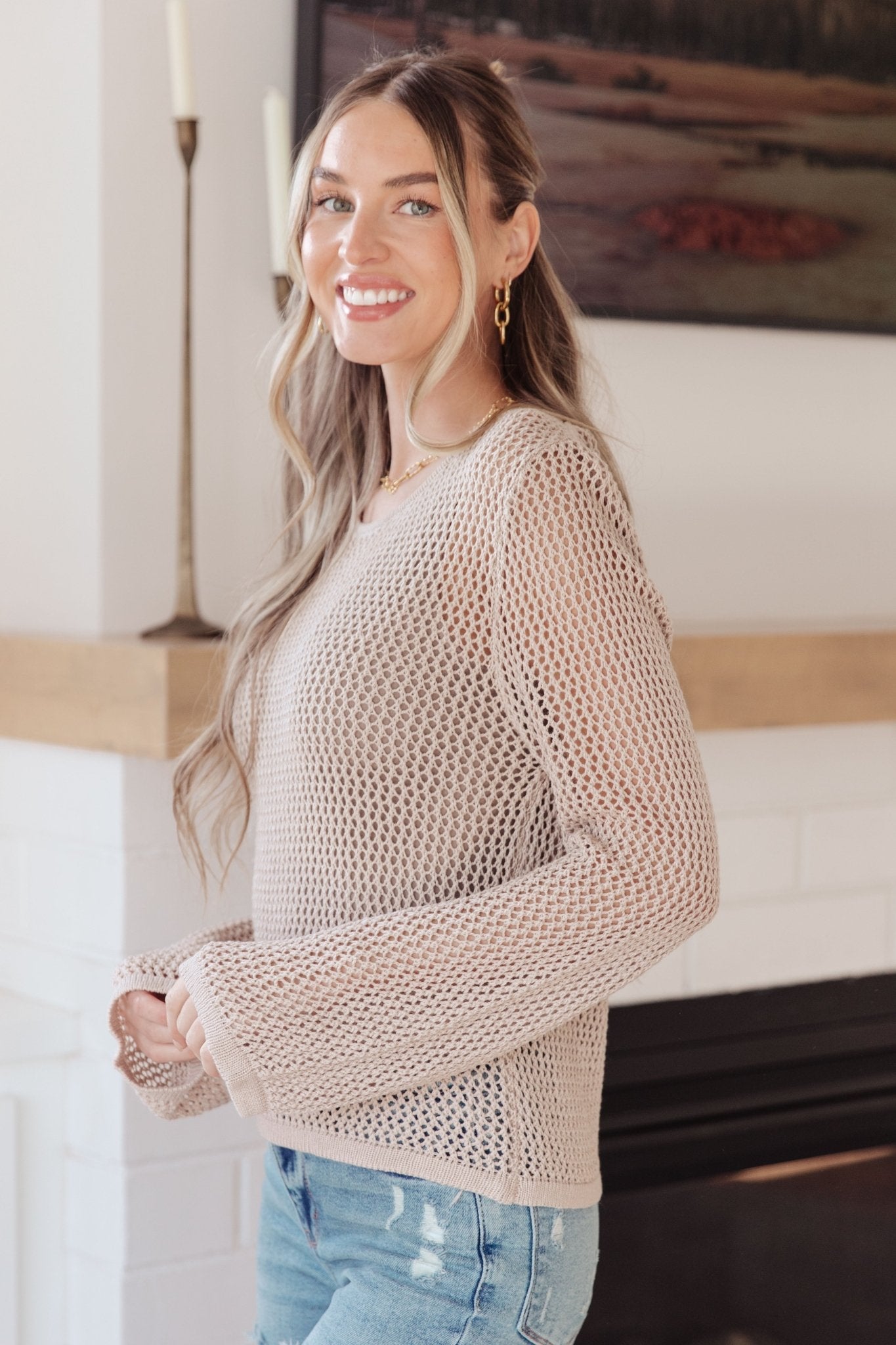 Calming Down Loose Knit Top (Online Exclusive) - Uptown Boutique Ramona